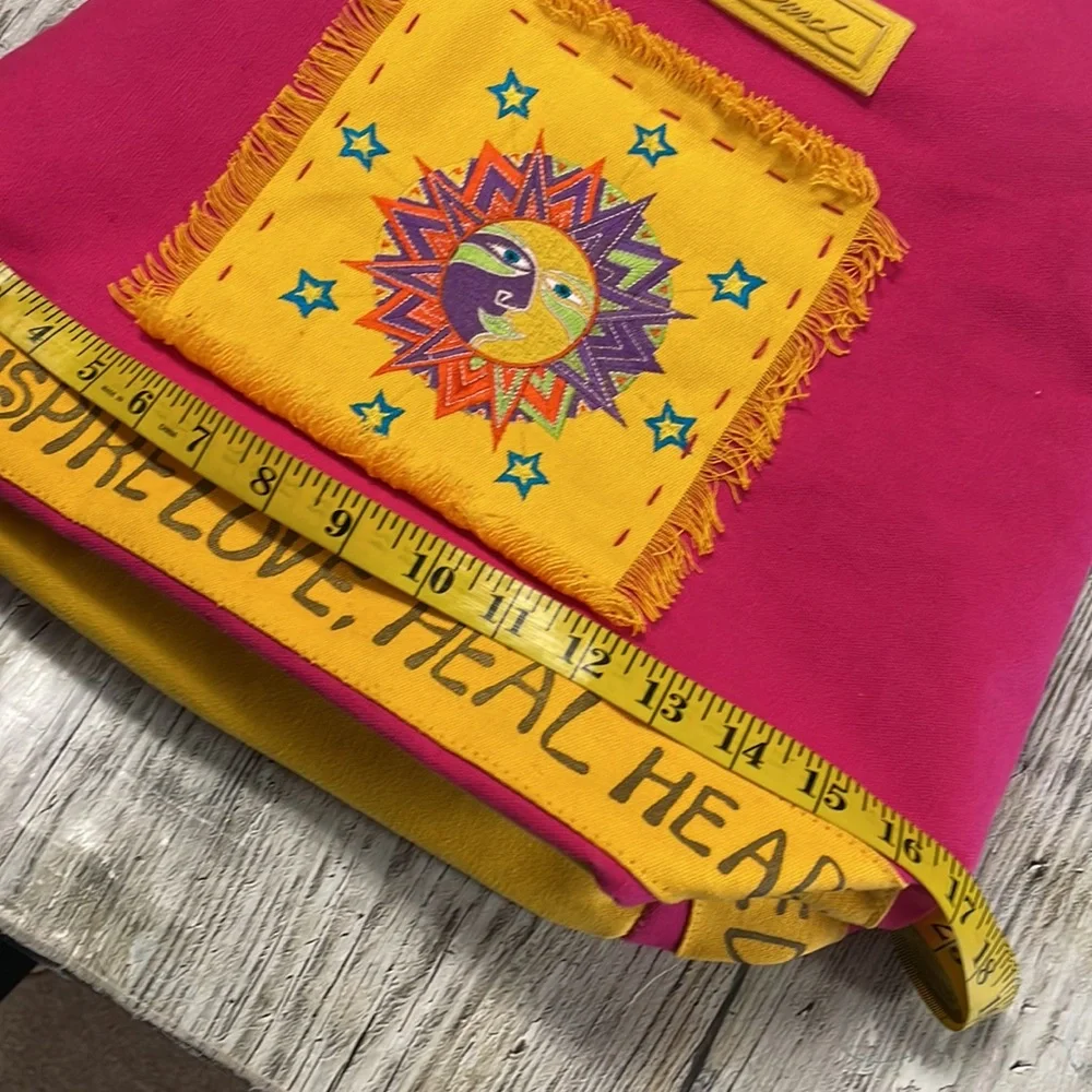 NWT Laurel Burch Colorful Sun Tote Bag Festivals Beach